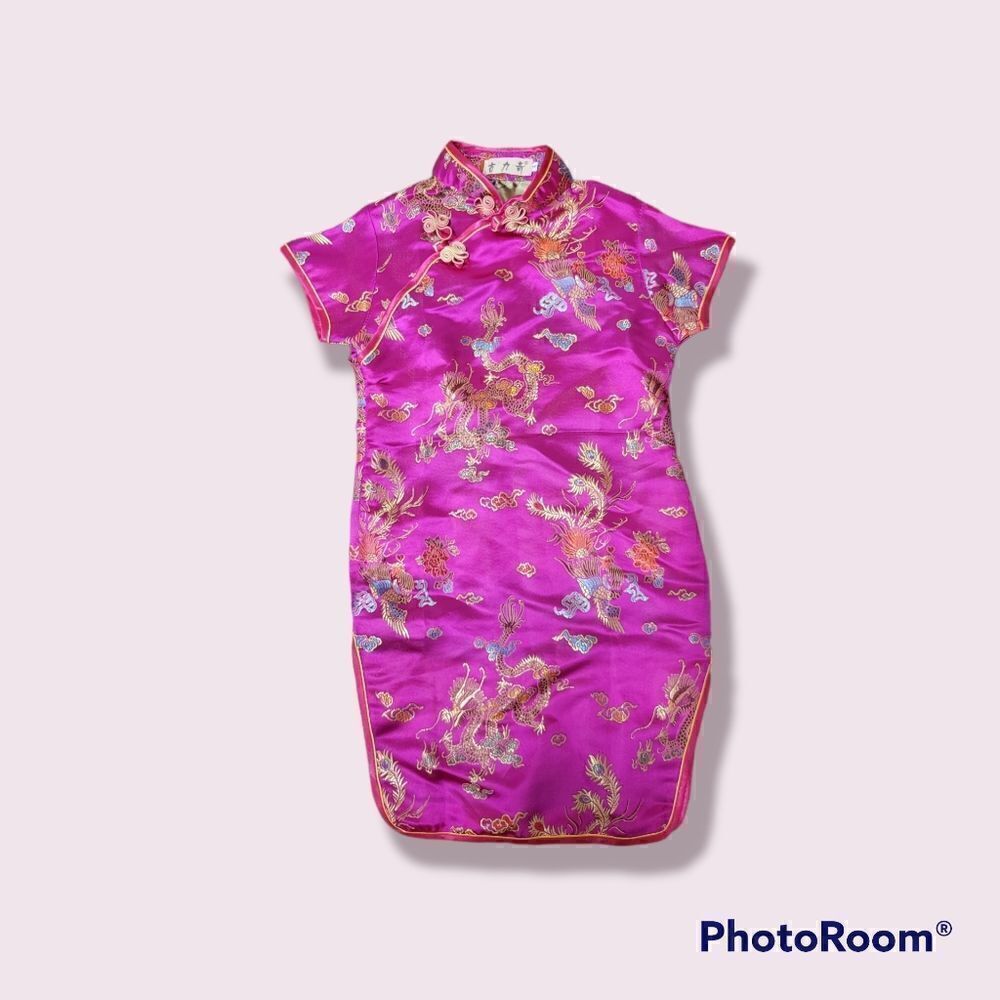 Japanese Inspired Silk Baby Dress 